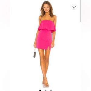 Super down Catalina Ruffle Tube Mini Dress